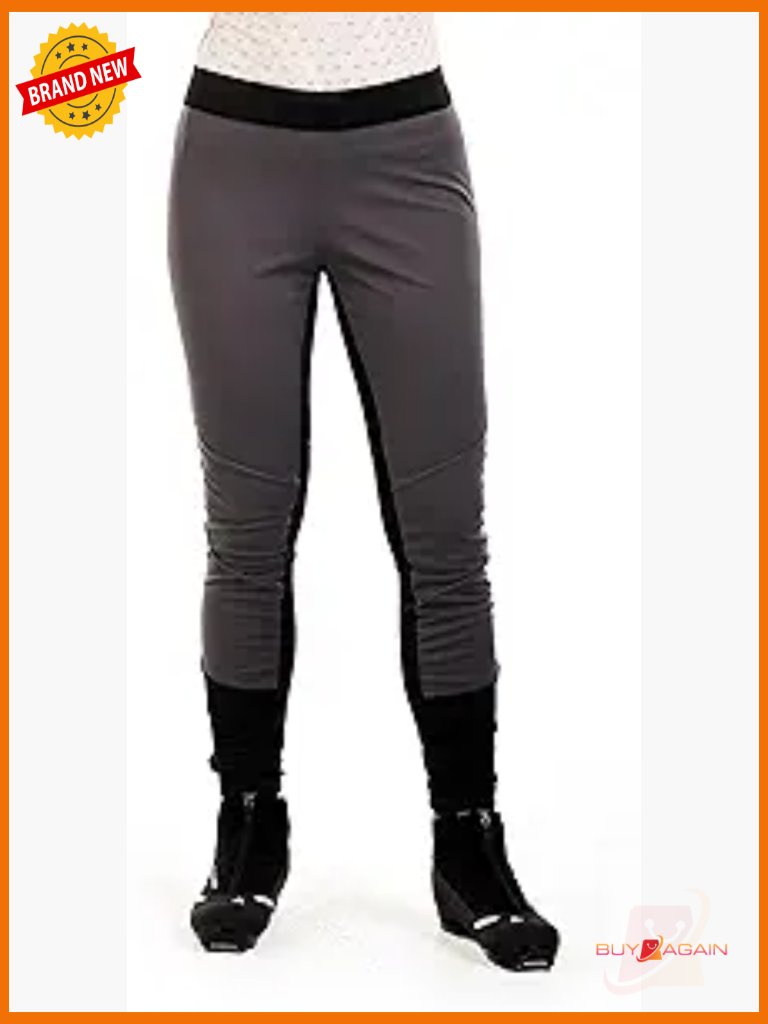 Softshell Ski & Run Tights - Recycled Polyester, Mid Rise, Zippered